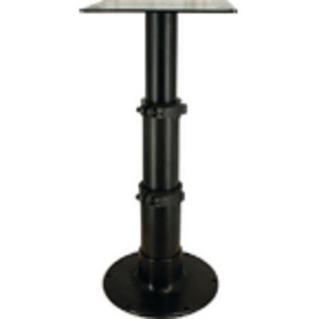 SPRINGFIELD MARINE 3-Stage 12-3/4", 20", 28" Blk Anodized Pedestal Set (Includes Square T 1660230-BLK